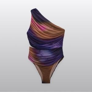 Zara One shoulder swim suit